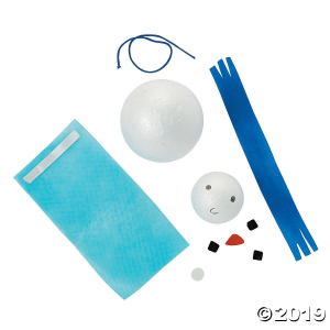 Snowman Ball Ornament Craft Kit (Makes 12)
