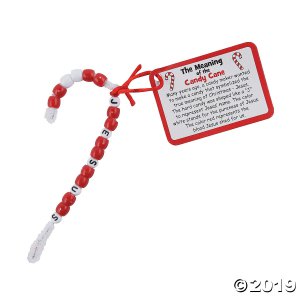 Meaning of the Candy Cane Religious Ornament Craft Kit (Makes 12)