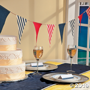 Nautical Fabric Pennant Banner