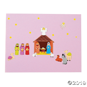 Nativity Scene Stickers (Makes 12)