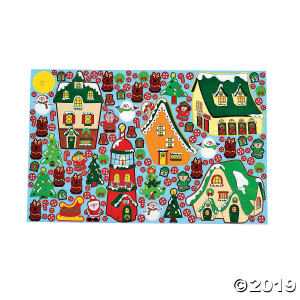 DIY Giant North Pole Village Sticker Scenes (Makes 12)