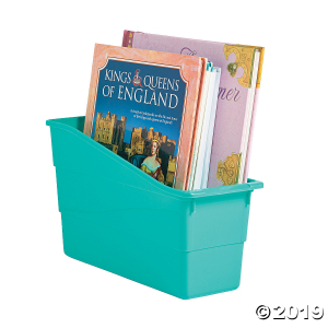 Turquoise Book Bins (6 Piece(s))