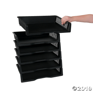 Black Stackable Bins (1 Set(s))