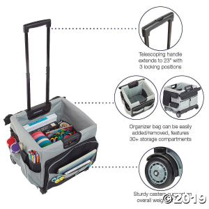 Universal Rolling Cart and Organizer Bag - Black (1 Unit(s))