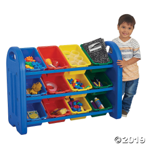 3-Tier Storage Organizer with Assorted Bins - Blue (1 Unit(s))