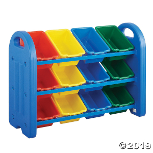 3-Tier Storage Organizer with Assorted Bins - Blue (1 Unit(s))