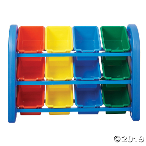 3-Tier Storage Organizer with Assorted Bins - Blue (1 Unit(s))