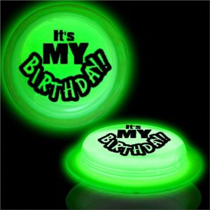 Its My Birthday Green Glow Badge