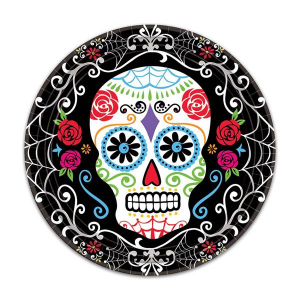 Sugar Skull  7"  Plates