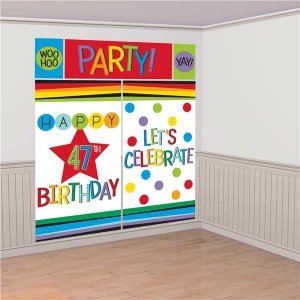 Rainbow Birthday Wall Decoration Kit (Per kit)
