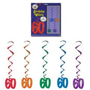 60 Whirl Decorations (Per 5 pack)