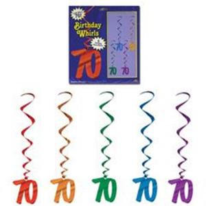 70 Whirl Decorations (Per 5 pack)