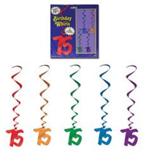 75 Whirl Decorations (Per 5 pack)