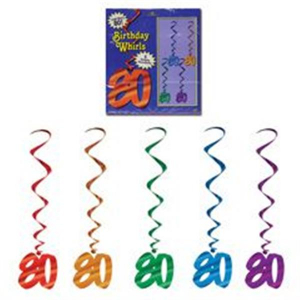 80 Whirl Decorations (Per 5 pack)