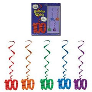 100 Whirl Decorations (Per 5 pack)