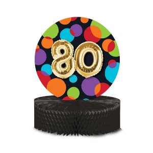 80th Birthday Balloon Centerpiece