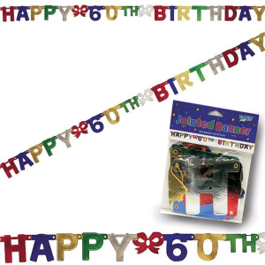 60th Birthday Banner Decoration