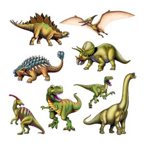 Dinosaur Cutouts (Per 8 pack)