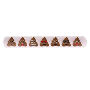 Poop Emojicon Slap Bracelets (Per 12 pack)