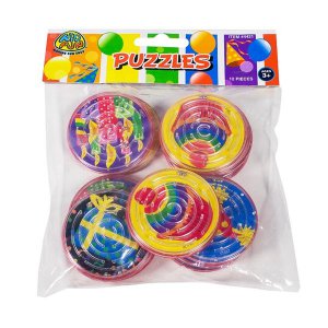 Rainbow Party Maze Puzzles (Per 12 pack)