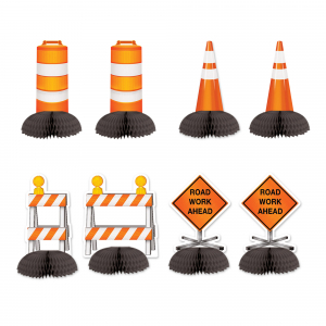 Construction Mini Centerpieces (Per 8 pack)