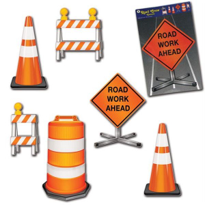 Construction Crew Cutouts (Per 6 pack)