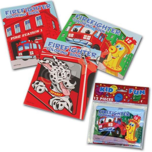 Firefighter 5" Coloring Books (Per 12 pack)