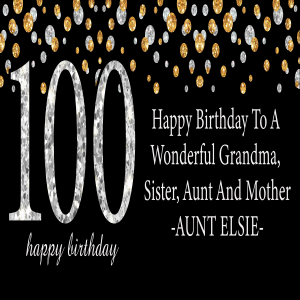 Sparkling 100th Birthday Custom Banner - 12 x 24