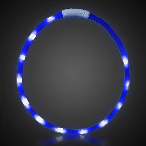 Neon Blue LED Rechargeable Necklace