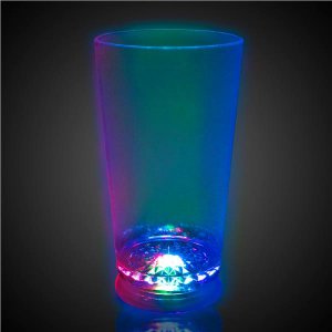 LED Multi-Color 16 oz Pint Glass