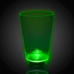 Neon Green LED 12 oz Cup