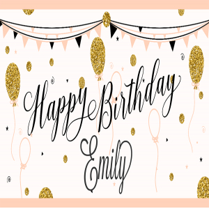 Pretty in Pink Custom Banner - 12 x 24