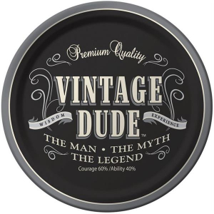 Vintage Dude 8 3/4" Plates (Per 8 pack)