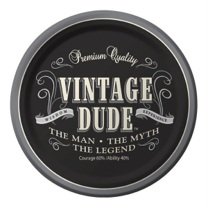 Vintage Dude 7" Plates (Per 8 pack)