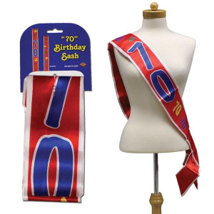 70th Birthday Satin Sash