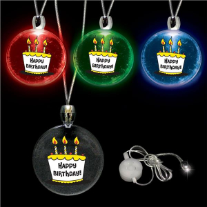 LED Happy Birthday Pendants (Per 12 pack)