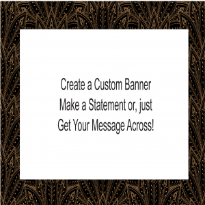 Deco Feathers Custom Banner - 12 x 24