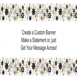 Retro Stars Custom Banner - 12 x 24