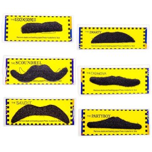 Assorted Mustaches (Per 12 pack)