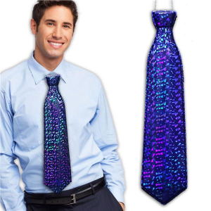 Blue Prismatic Ties (Per Pack of 12)