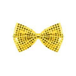 Gold Sequin Bow Tie