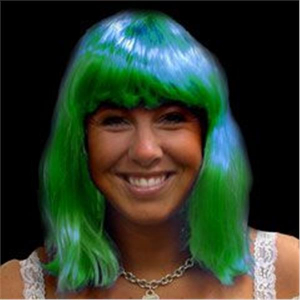 Green Neon Wig (Per Piece)