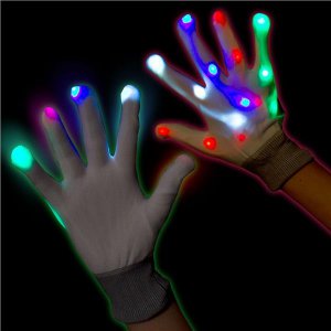 LED Rainbow Gloves (Per pair)