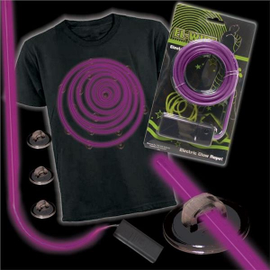 Purple Lumilite Elec Tron Ic Costume Kit (Per Costume)