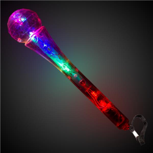 LED Clear Microphones (Per 12 pack)