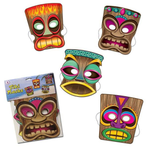 Tiki Masks (Per 4 pack)