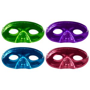 Metallic Half Masks (Per 12 pack)