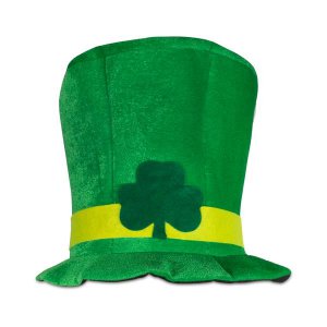 St. Patricks Day Velvet Top Hat