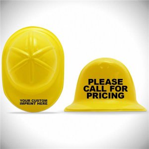 Yellow Plastic Mini Construction Hats (Per 12 pack)