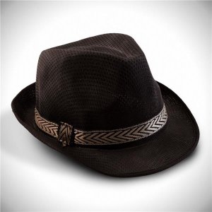 Black Funky Fedora Hat